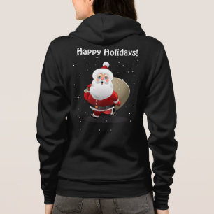 Gullig jultomten med en säckfullt av gåvor tee shirt