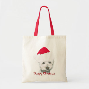 Gullig julWestie hund Tygkasse