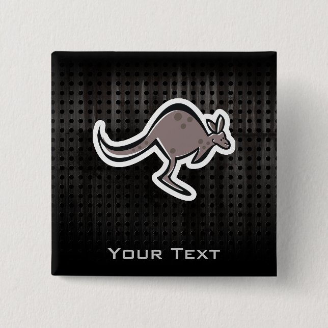 Gullig känguru; Coola Knapp (Framsida)