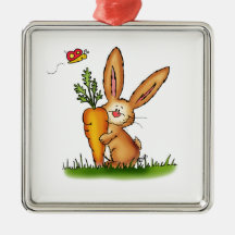 Gullig kanin med moroten av Gerda