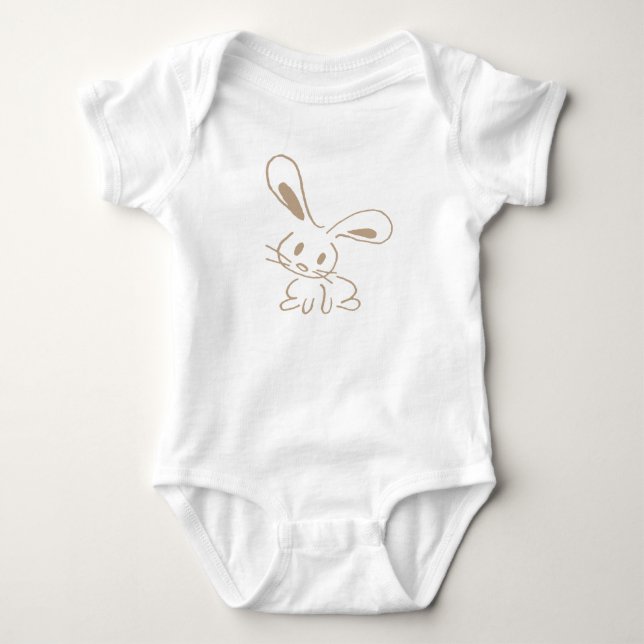 Gullig kanin t shirt (Framsida)