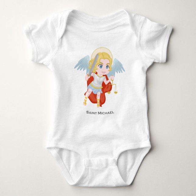 Gullig katolik för St Michael ärkeängel T-shirt (Framsida)