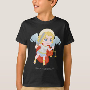 Gullig katolik för St Michael ärkeängel Tee