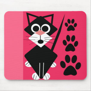 Gullig katt Mousepad Musmatta