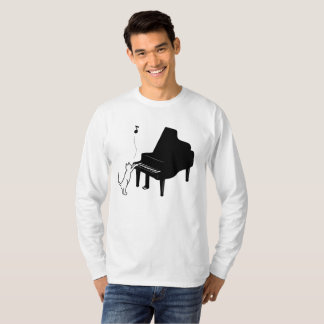 Gullig katt som leker konst för musiker för t-shirt