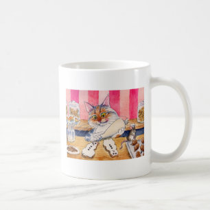 Gullig kattbagerimugg kaffemugg