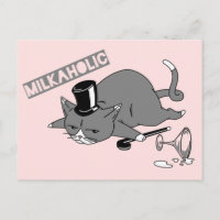 Gullig kattBaron Vitsa Illustration | "Milkaholic