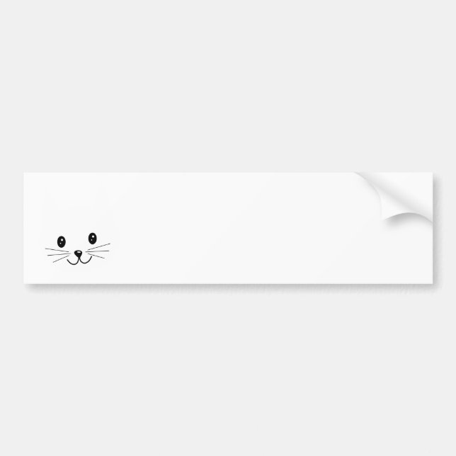 Gullig kattframsida bildekal (Framsidan)