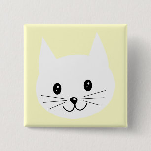 Gullig kattframsida knapp
