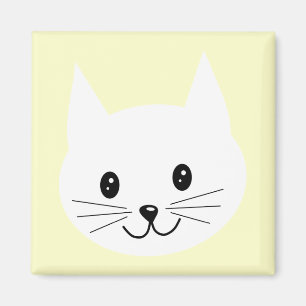 Gullig kattframsida magnet