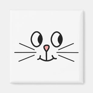 Gullig kattframsida magnet