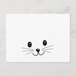 Gullig kattframsida vykort