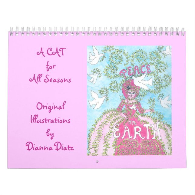 Gullig kattkalender 2014 - "alla kryddar en katt kalender (Omslag)