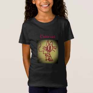 Gullig kattskjorta t shirt