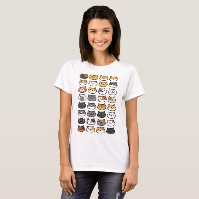 Gullig kattTshirt för kattunge och för Kattunge Tröja (Hel framsida)