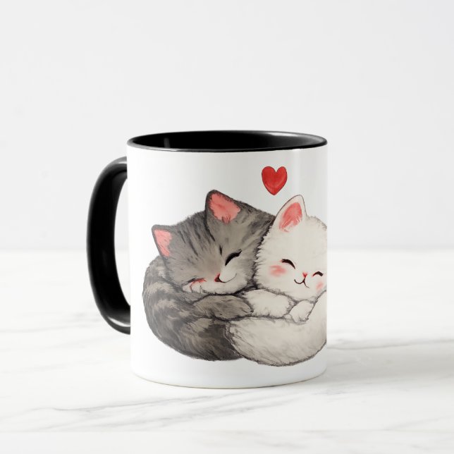 Gullig Kattunge Kärleksmugg Mugg (Framsida vänster)