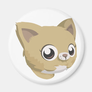 Gullig kattunge magnet