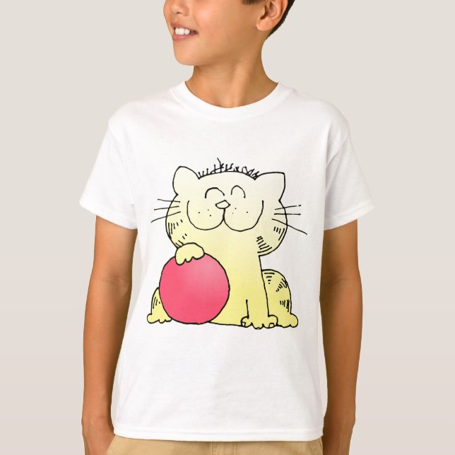 Gullig kattunge t shirt (Framsida)