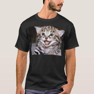 Gullig kattunge tee shirt