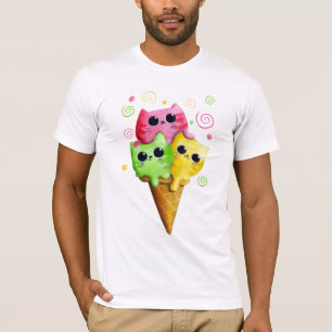 Gullig kattungeglass t-shirt