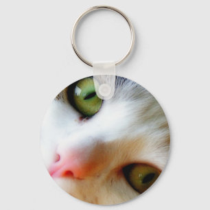 Gullig kattungekeychain nyckelring