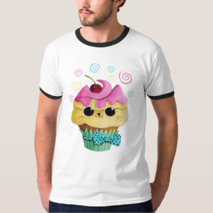 Gullig kattungemuffin tröja