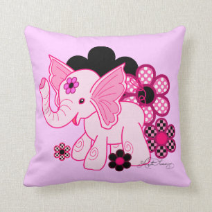 Gullig Kawaii elefant Kudde