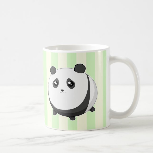 Gullig Kawaii knubbig pandabjörn Kaffemugg (Höger)