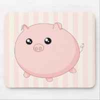 Gullig Kawaii knubbig rosa gris
