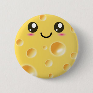 Gullig Kawaii lyckligost Knapp