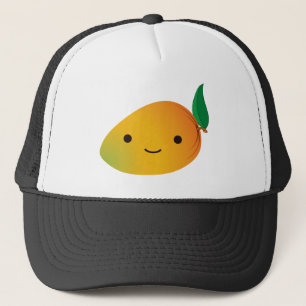Gullig Kawaii mango Truckerkeps