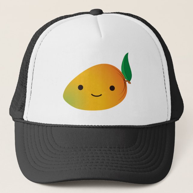 Gullig Kawaii mango Truckerkeps (Framsida)