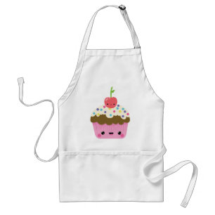 Gullig Kawaii muffin Förkläde