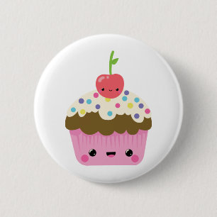 Gullig Kawaii muffin Knapp