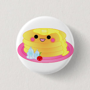 gullig kawaiipannkaka knapp