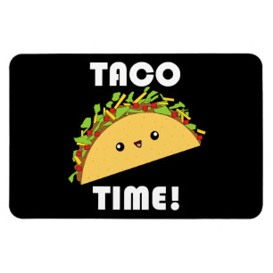 Gullig kawaiiTaco Time! Magnet
