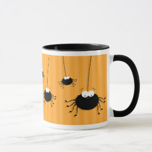 Gullig kelig mugg för Halloween spindelgåva