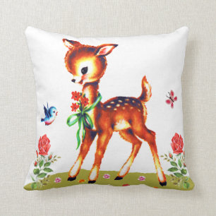 Gullig Kitschy hjort dämpar Kudde
