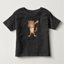 Gullig klickkattDabber dans T-shirt