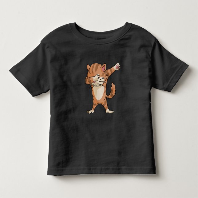 Gullig klickkattDabber dans T-shirt (Framsida)