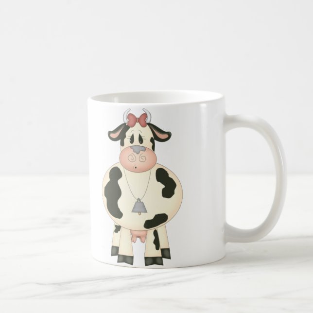 Gullig ko kaffemugg (Höger)