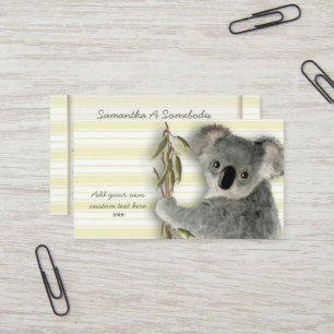 Gullig Koala Visitkort