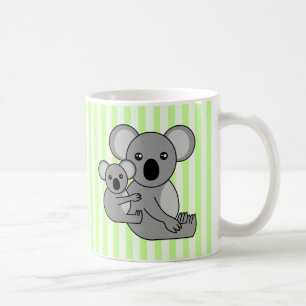 Gullig Koalabjörn och baby Kaffemugg