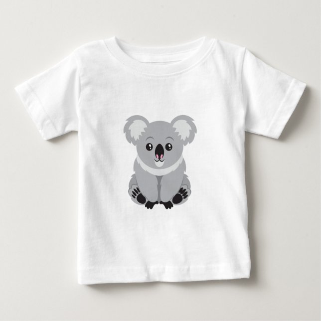 Gullig Koalabjörn Tee Shirt (Framsida)