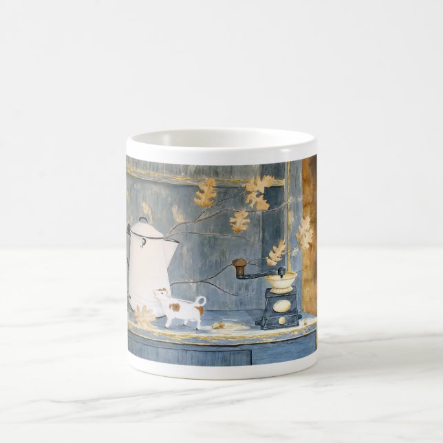 Gullig kokaffemugg magisk mugg (Center)