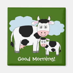 Gullig kokylmagnet "bra morgon ", magnet