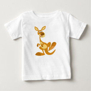 Gullig kolossal T-tröja för tecknadkängurubaby T Shirt