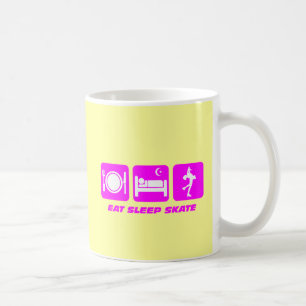 Gullig konståkning kaffemugg