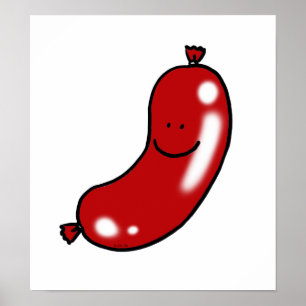 Gullig korv poster