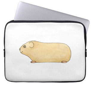 Gullig kräm- Guinea Pig. Laptop Sleeve